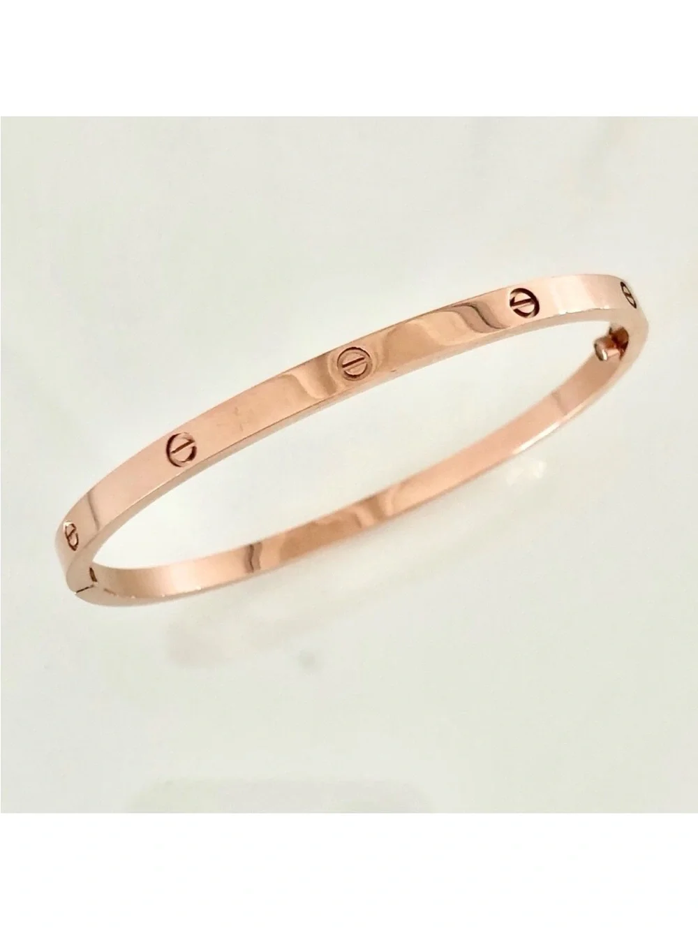 Generic Small Model Screw Bangle Bracelet with Screwdriver in Rose Gold